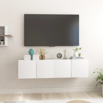 Hanging TV Cabinets 3 pcs Grey 60x30x30 cm