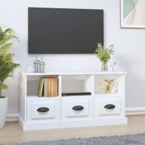 TV Cabinet Brown Oak 100x35x50 cm Engineered Wood