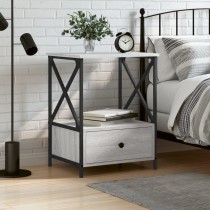 Bedside Tables 2 pcs Smoked Oak 50x41x65 cm Engineered Wood