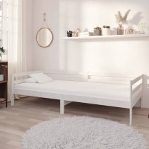 Day Bed White 90x200 cm Solid Wood Pine