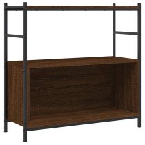 Bücherregal Braun Eichen-Optik 80x30x78,5cm Holzwerkstoff Eisen