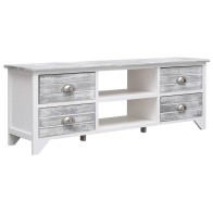 TV Cabinet White and Grey...