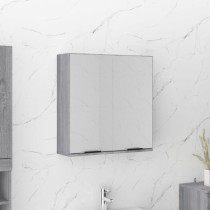 Bathroom Mirror Cabinet High Gloss White 64x20x67 cm