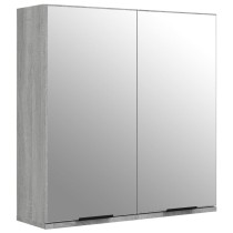 Bathroom Mirror Cabinet High Gloss White 64x20x67 cm