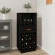 Wine Cabinet White 45x34x100 cm Solid Wood Pine