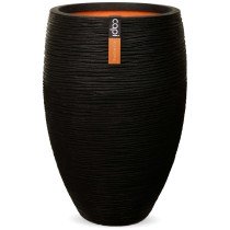 Capi Vase Nature Rib Elegant Deluxe 45x72 cm Anthracite