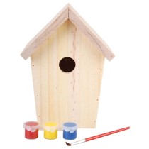 Esschert Design DIY Nesting Box with Paint 14.8x11.7x20 cm KG145