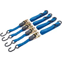 Draper Tools Ratchet Tie Down Straps 4 pcs 250 kg 60965