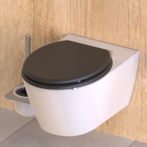 SCH TTE Toilet Seat with Soft-Close SPIRIT ATHRAZIT Anthracite Matte