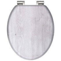 SCH TTE Toilet Seat with Soft-Close LIGHT WOOD MDF