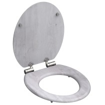 SCH TTE Toilet Seat with Soft-Close LIGHT WOOD MDF