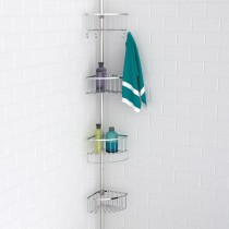 EISL Telescopic Corner Shower Shelf Chrome