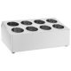 Cutlery Holder 8 Grids Rectangular Stainless Steel