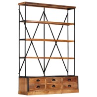 4-Tier Bookcase with 6...