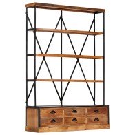 4-Tier Bookcase with 6...