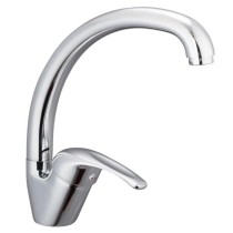 SCH TTE Sink Mixer with Round Spout DIZIANI Chrome