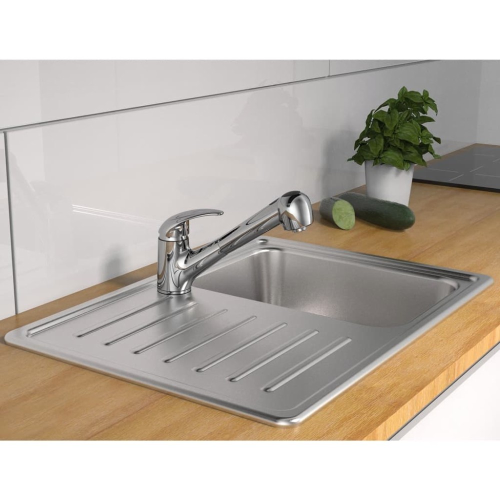 SCH TTE Sink Mixer with Pull-out Spray ALBATROS Chrome