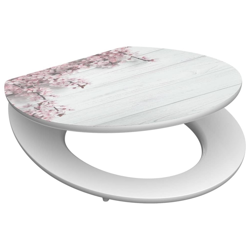 SCH TTE High Gloss Seat with Soft-Close FLOWERS & WOOD MDF