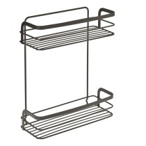 Metaltex 2-tier Douche Rack Black