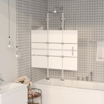 Folding Shower Enclosure ESG 120x140 cm White