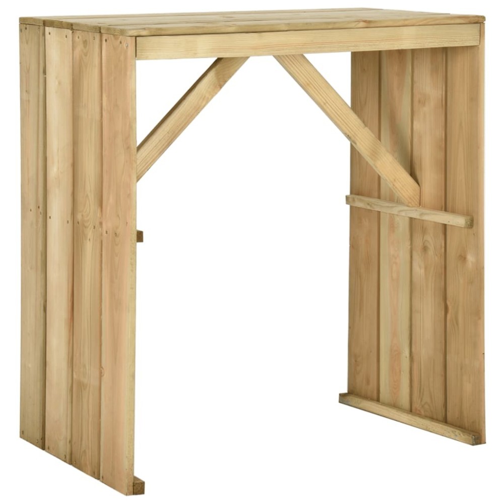 Bar Table 100x60x110 cm Impregnated Pinewood