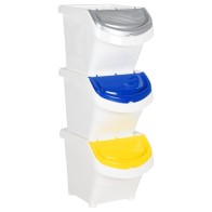 Stackable Waste Bins with...