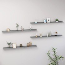 Wall Shelves 2 pcs Concrete Grey 40x9x3 cm