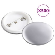 500 pcs PinBack Button Parts 44 mm