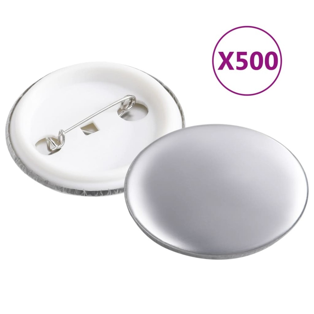 500 pcs PinBack Button Parts 44 mm