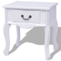 Bedside Cabinet MDF White