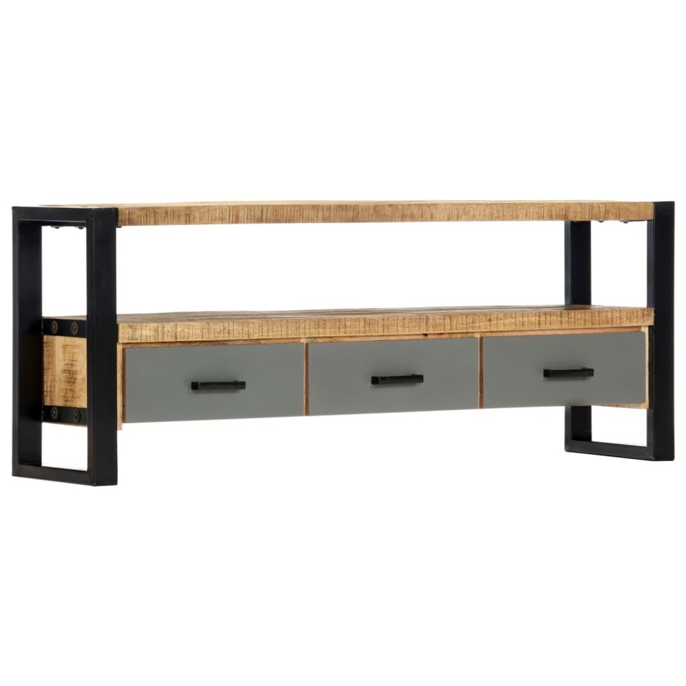 TV Cabinet 100x30x50 cm Solid Mango Wood