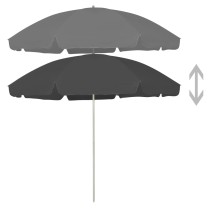 Beach Umbrella Blue 240 cm