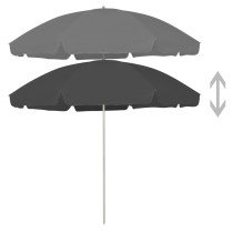 Beach Umbrella Blue 240 cm