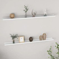 Wall Shelves 2 pcs Concrete Grey 40x9x3 cm