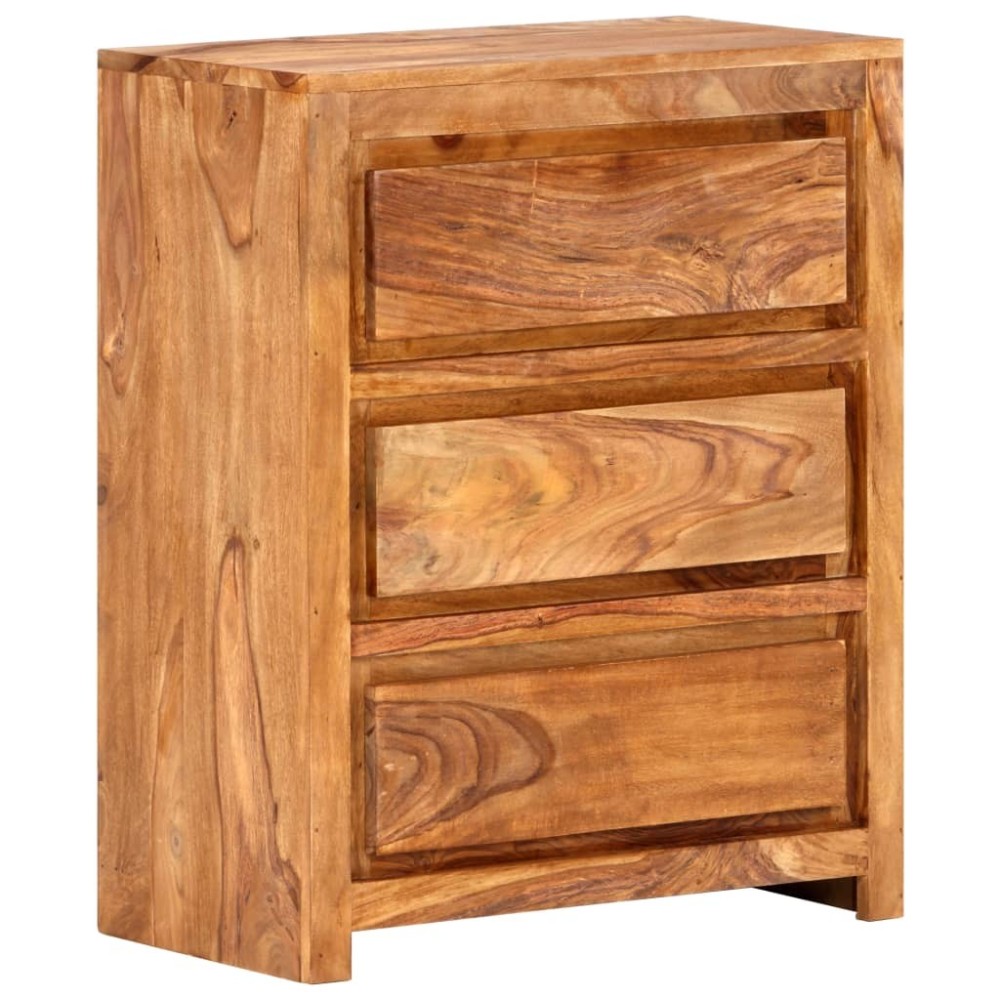 Drawer Cabinet Multicolour 60x33x75 cm Solid Wood Reclaimed