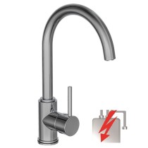 SCH TTE Sink Mixer with High Round Spout CASALLA Low Pressure Chrome