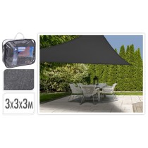 ProGarden Shade Cloth Square Dark Grey 3x3 m