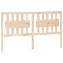 Bed Headboard White 155.5x4x100 cm Solid Wood Pine