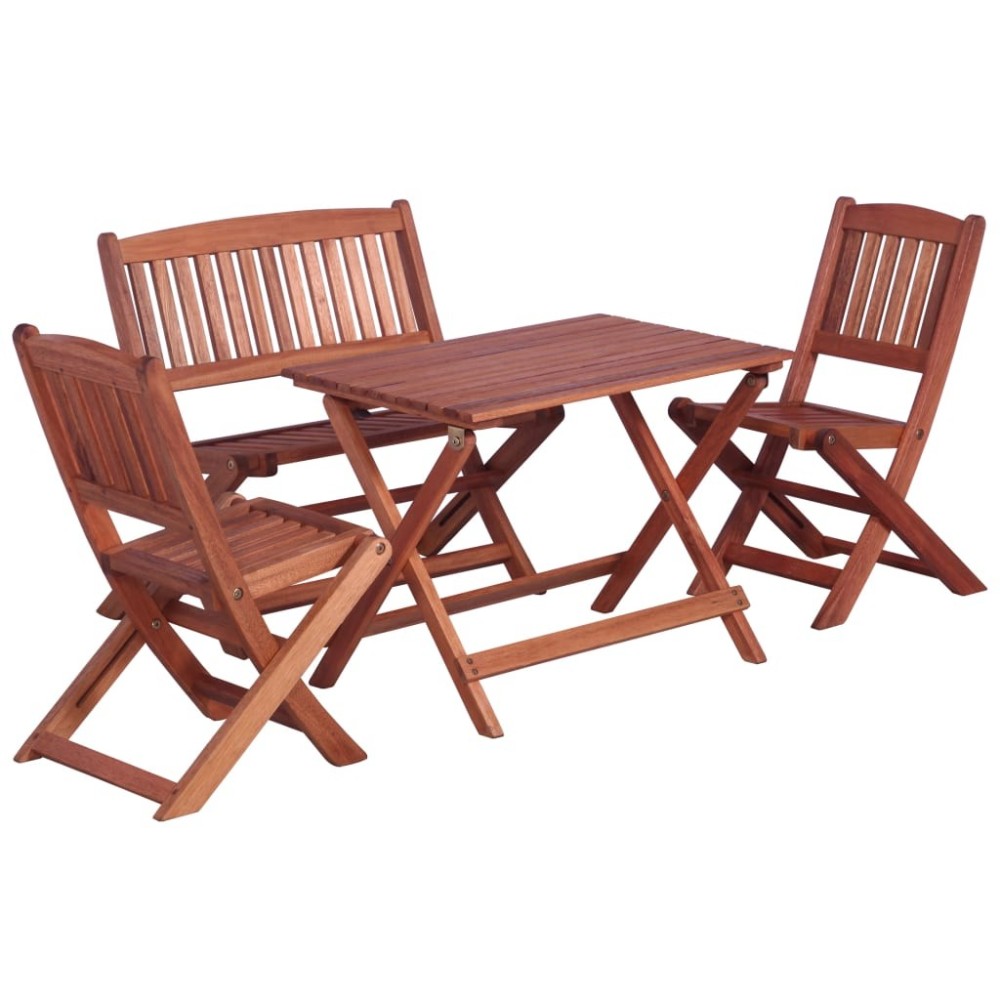 3 Piece Bistro Set for Children Solid Eucalyptus Wood