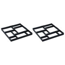 Pflasterform für den Garten 42 x 42 x 4 cm 2er-Set