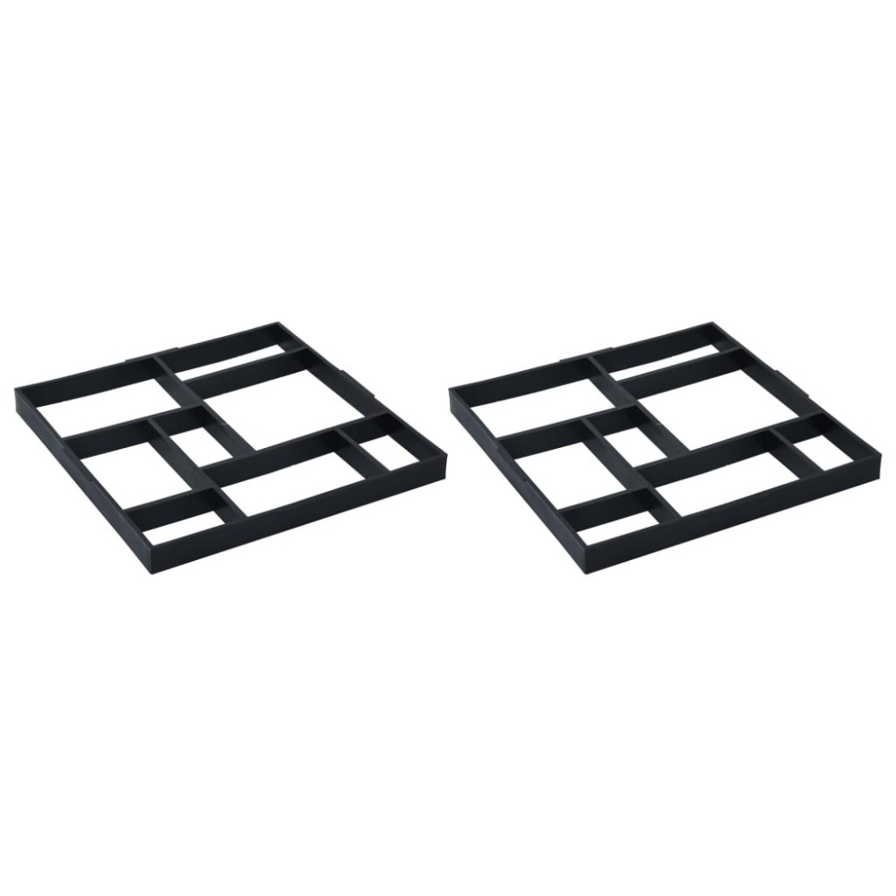 Pavement Mold for the Garden 42 x 42 x 4 cm Set of 2