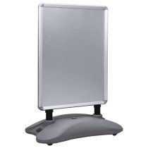 A1 Waterbase Poster Stand Grey Aluminium Alloy