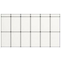 15-Panel Folding Exhibition Display Wall 302x200 cm White