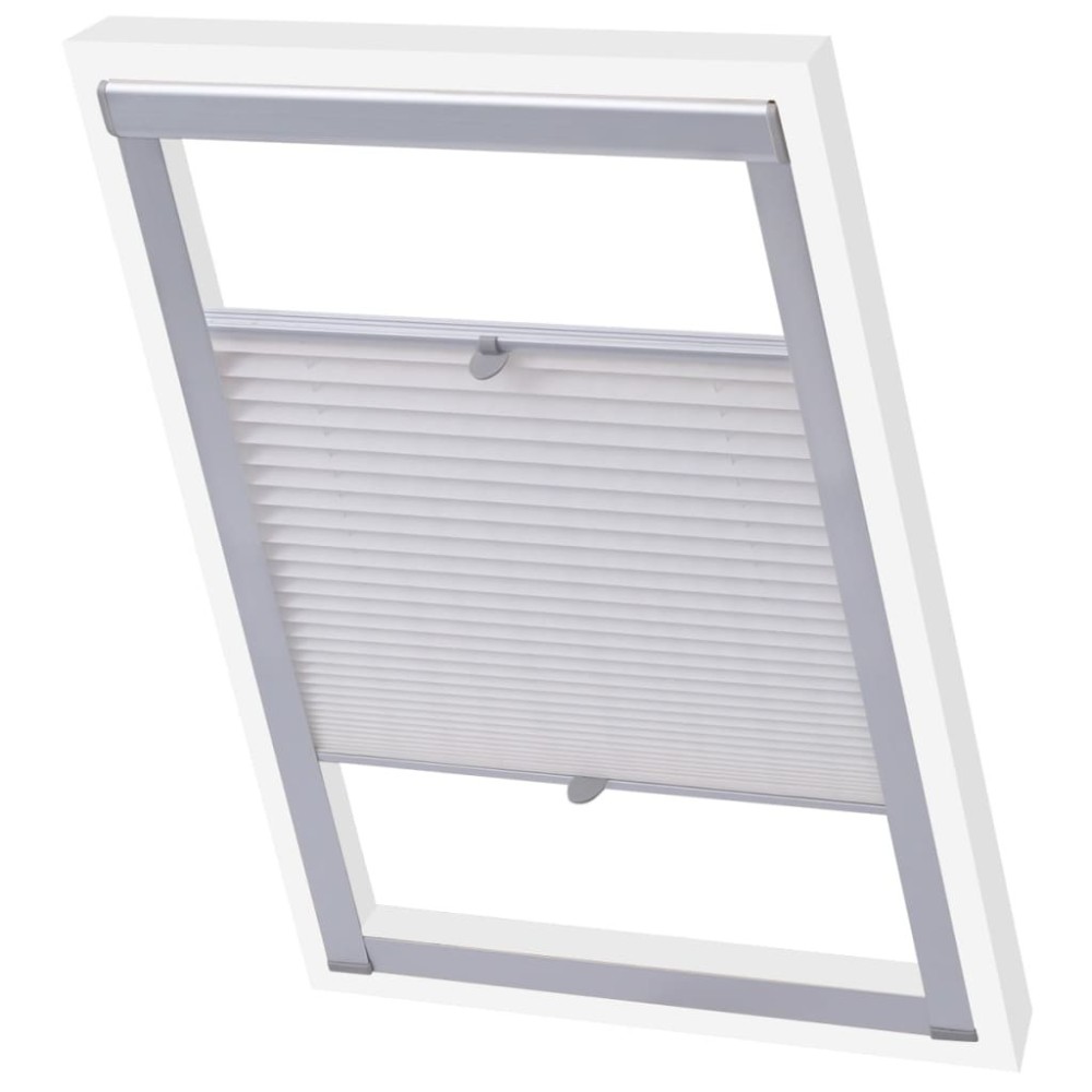 Pleated Blind White SK06