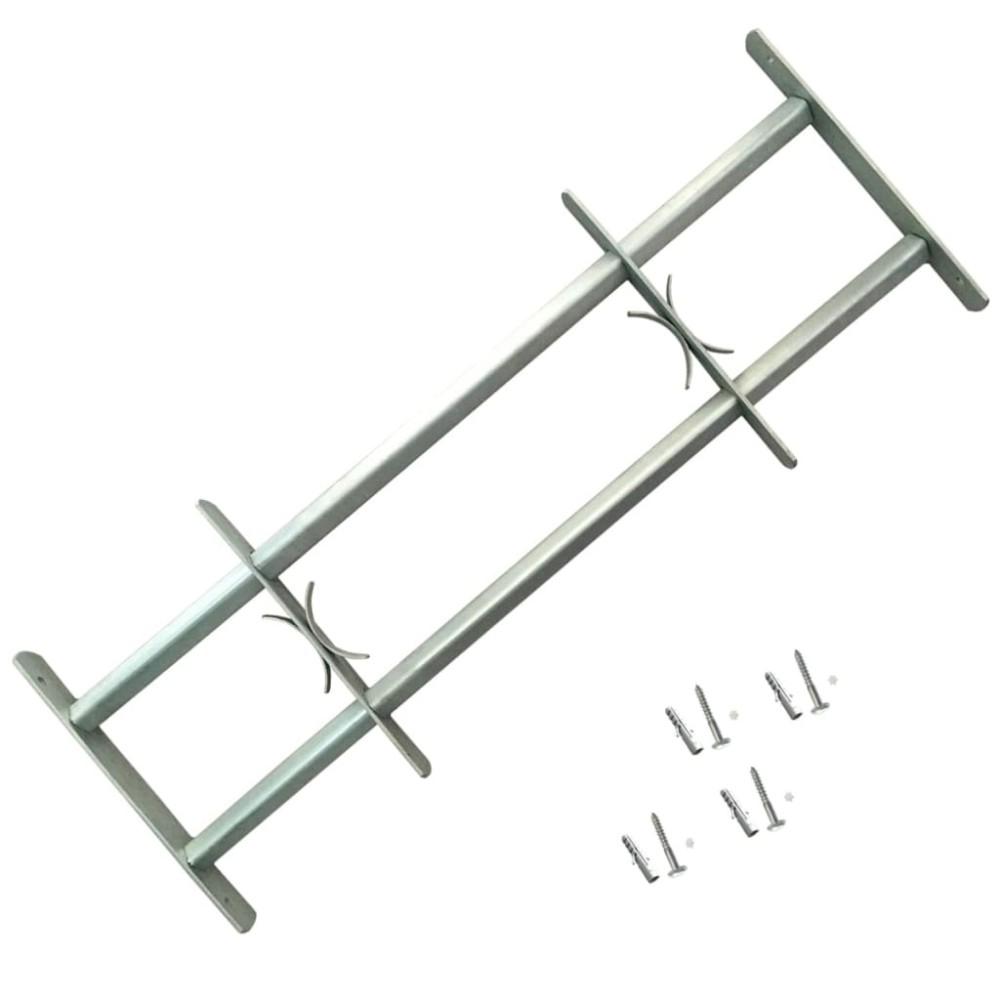 Adjustable Security Grille for Windows with 4 Crossbars 700-1050 mm