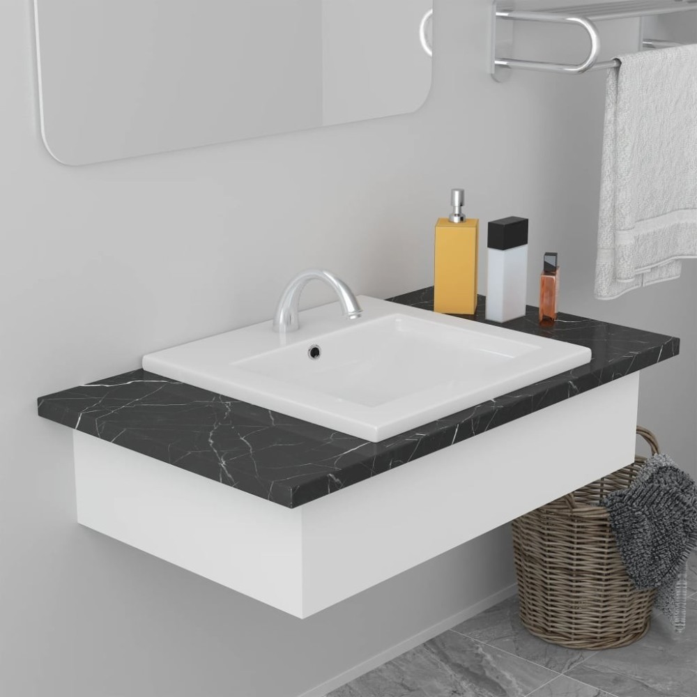 Built-in Basin 101x39.5x18.5 cm Ceramic White