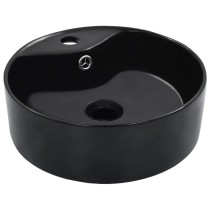 Wash Basin with Overflow 36x13 cm Ceramic White