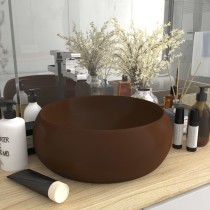 Luxury Wash Basin Round Matt Light Green 40x15 cm Ceramic