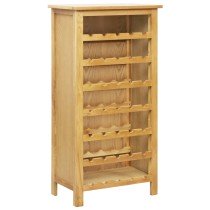 Weinschrank 56x32x110 cm Massivholz Eiche