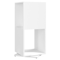 Rotating Cabinet White 34.5x34.5x147.5 cm Engineered Wood